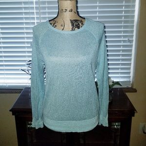 KNIT By Hampshire Studio Blue sparkle sweater